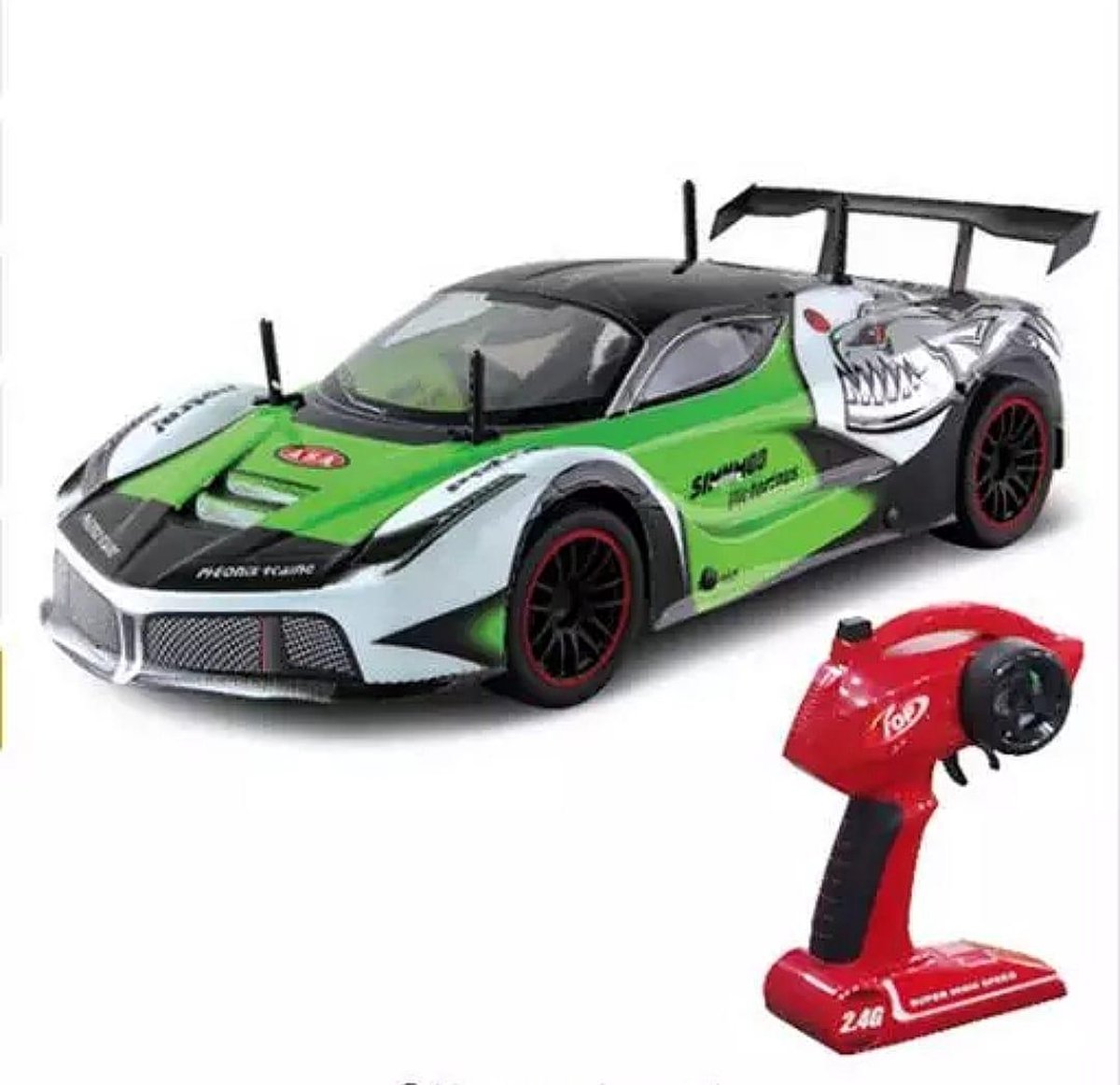 GTR RC Radiografisch Bestuurbare Auto - RC Auto - Schaal 1:10 - 35km/h - 4WD Drift Racing - 2.4GHz - Bereik 150 meter - Bestuurbare Auto voor kinderen en volwassenen