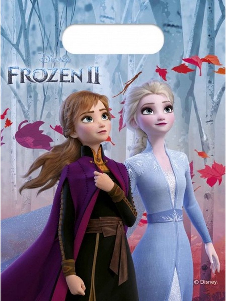 uitdeelzakjes Frozen II 23 cm 6 stuks