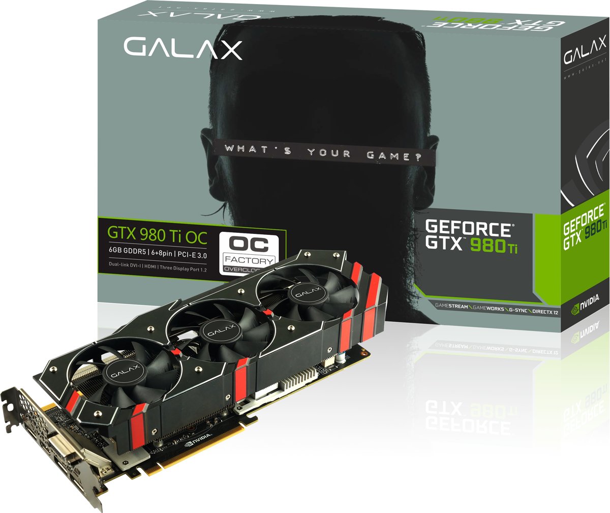 GALAX GeForce GTX 980 Ti OC 6GB GeForce GTX 980 Ti 6GB GDDR5