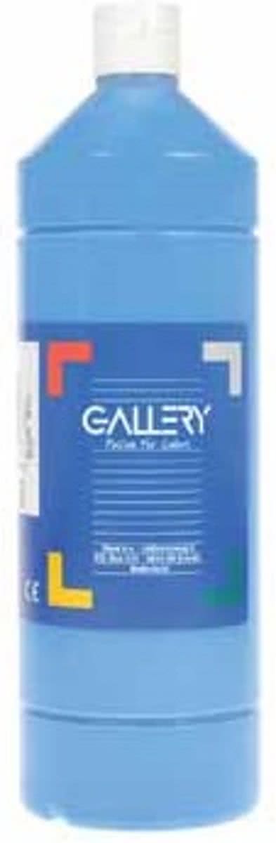 Gallery plakkaatverf flacon van 1 l blauw