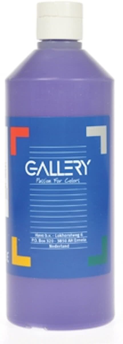 Gallery plakkaatverf flacon van 500 ml paars