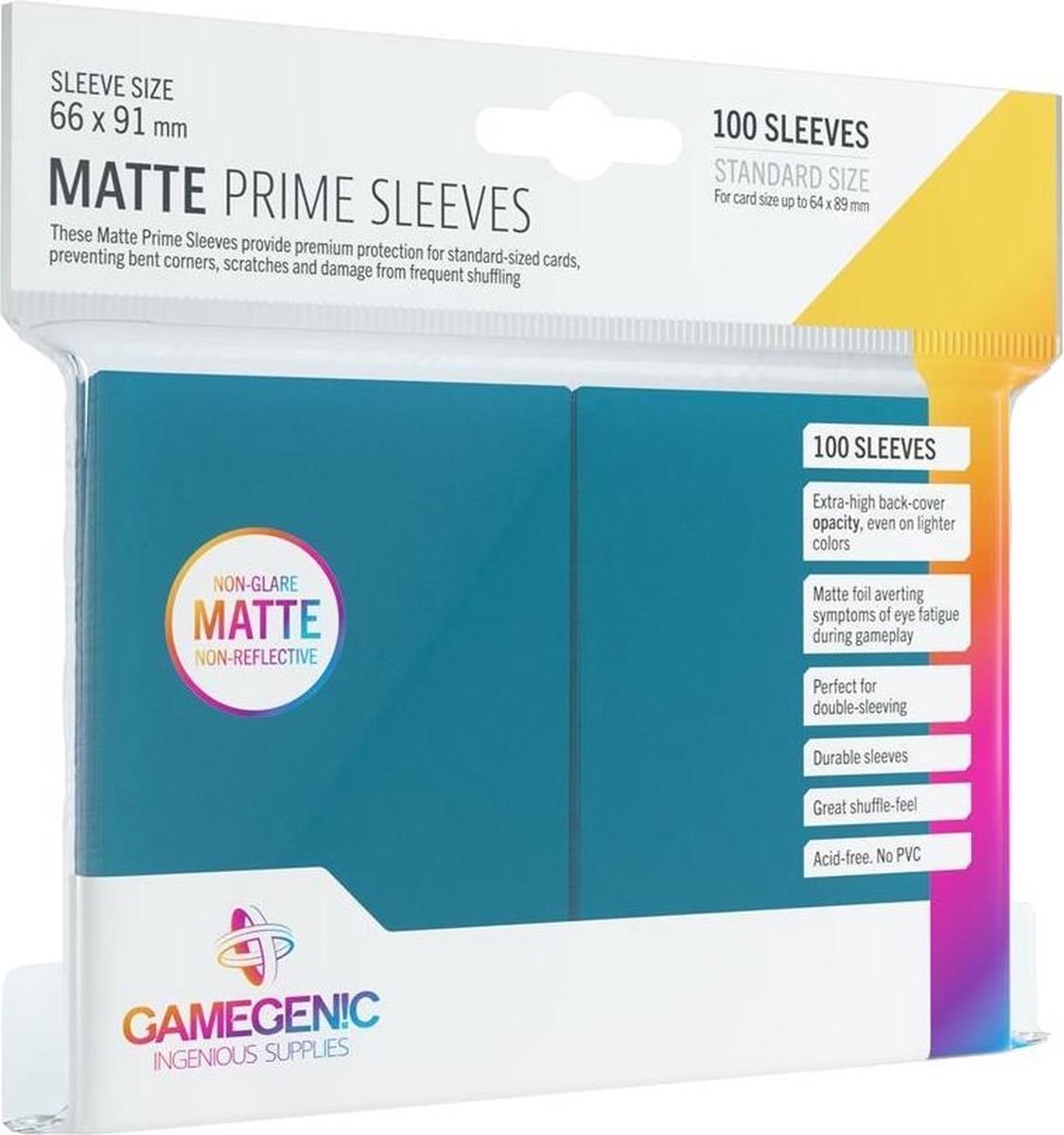   Matte Prime Sleeves Blue (100)