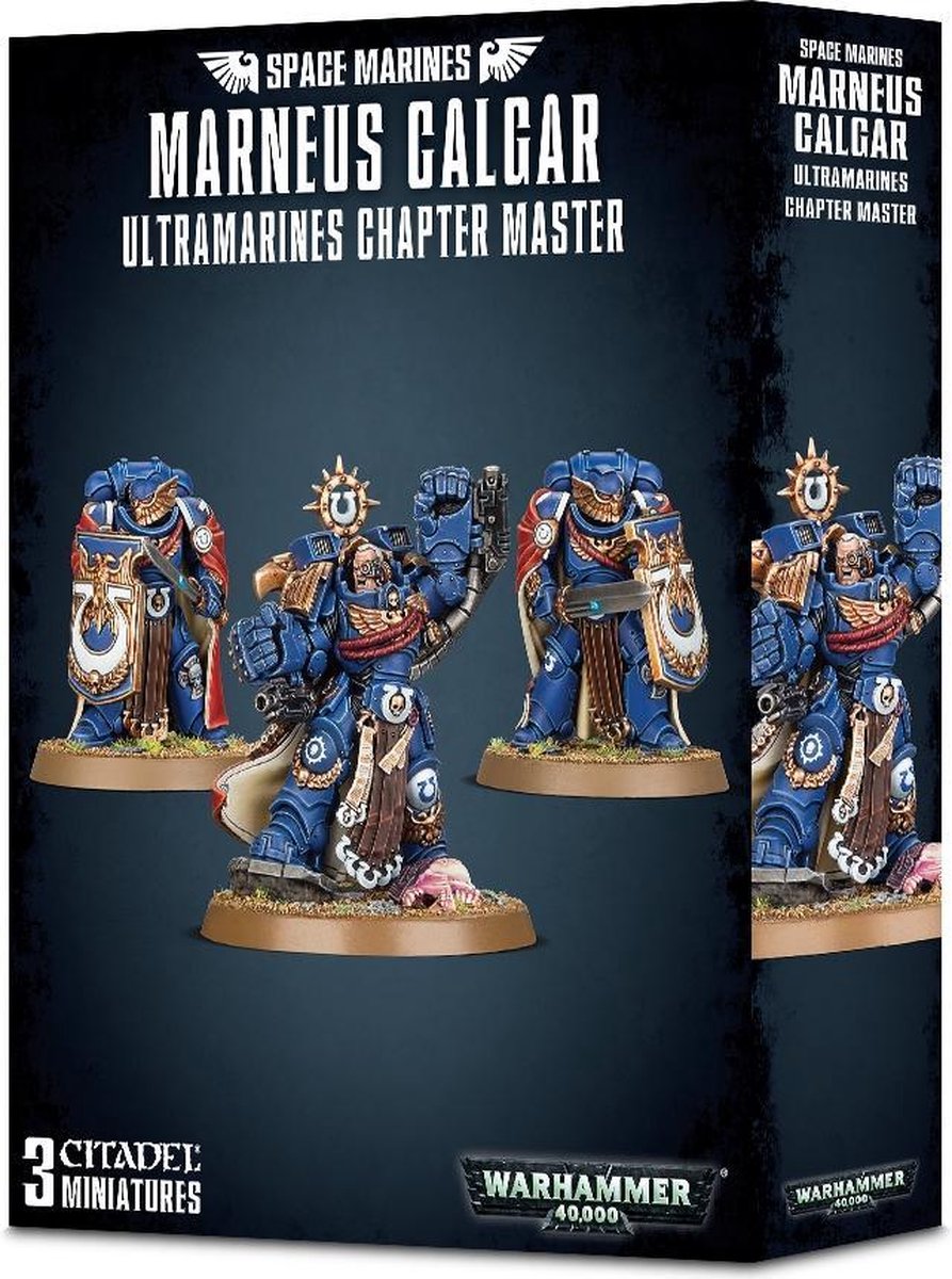 Space Marines Ultramarines Marneus Calgar with Victrix Honour Guard