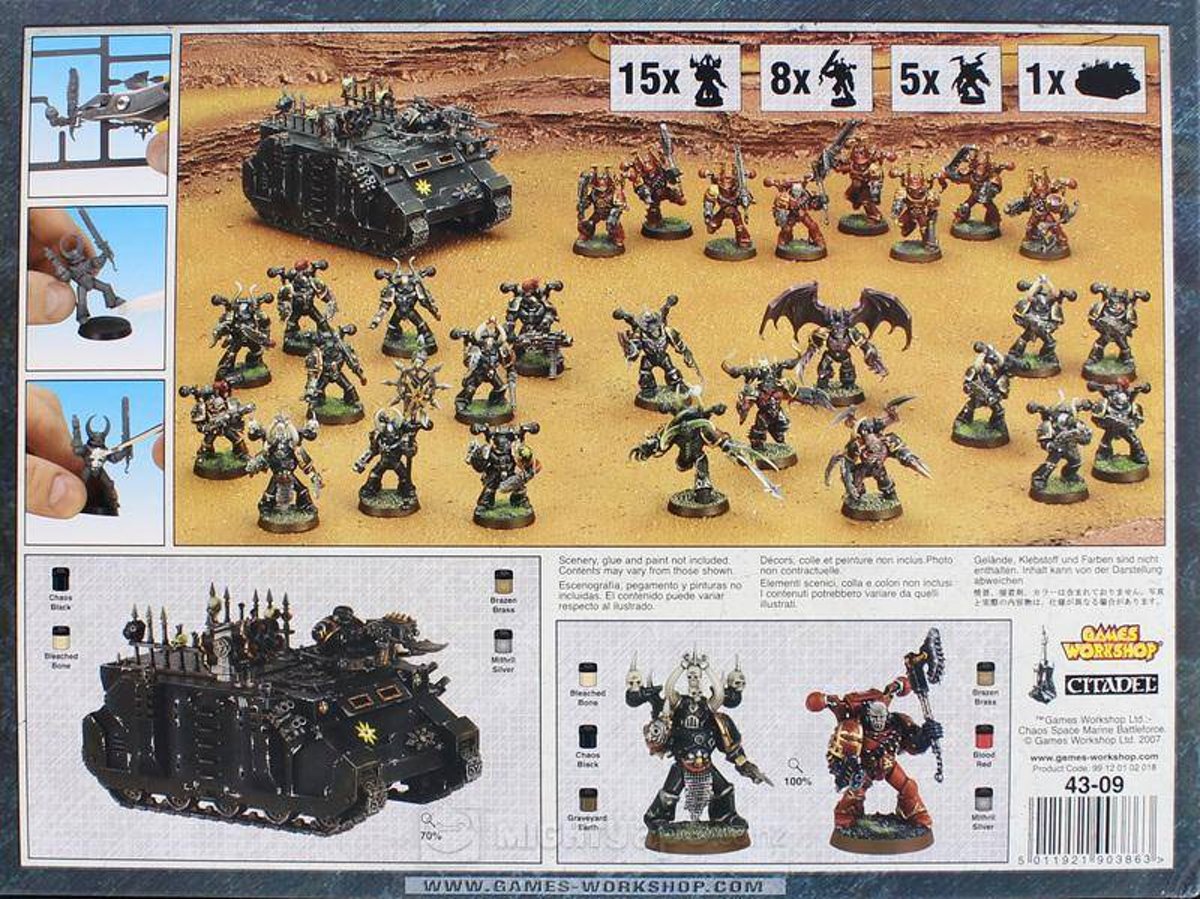 Warhammer 40,000 Chaos Heretic Astartes Chaos Space Marines Battleforce