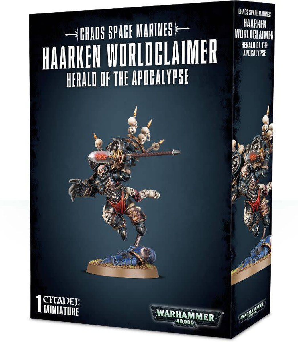 Warhammer 40,000 Chaos Heretic Astartes Chaos Space Marines: Haarken Worldclaimer