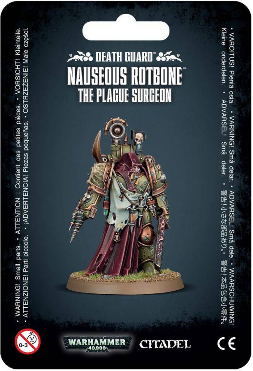 Warhammer 40,000 Chaos Heretic Astartes Death Guard: Nauseous Rotbone, the Plague Surgeon