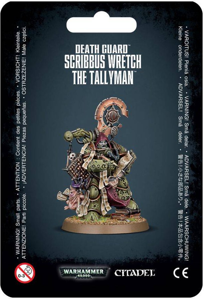 Warhammer 40,000 Chaos Heretic Astartes Death Guard: Scribbus Wretch, the Tallyman