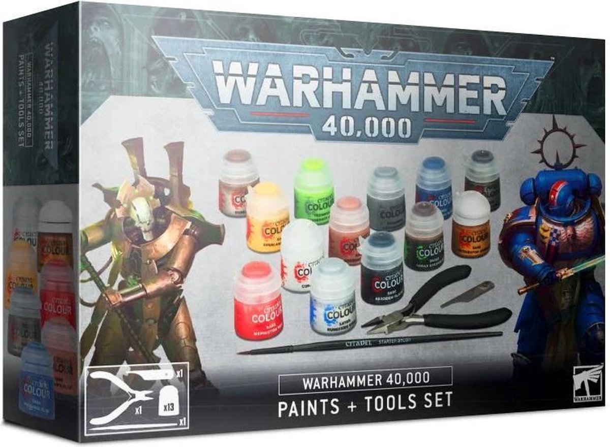 Warhammer 40,000: Paints + Tools Set WARHAMMER 40K