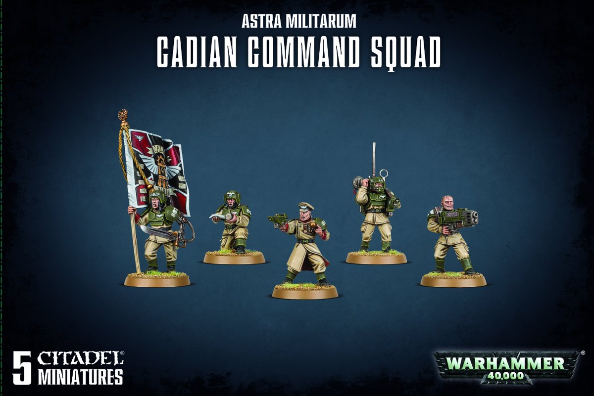 Warhammer 40.000 Astra Militarum Cadian Command Squad