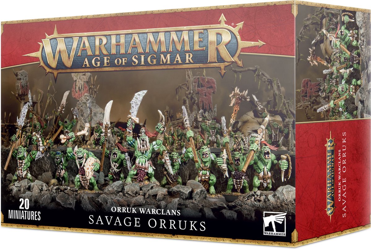 Warhammer Age of Sigmar Orruk Warclans Savage Orruks