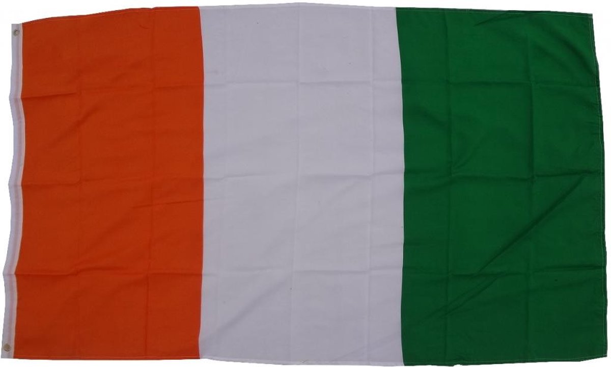 Flag Ivory Coast 90 x 150 cm vlag met 2 oogjes 100 g/m² stofgewicht Hissflagge