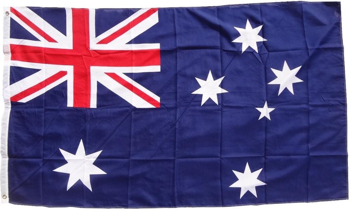 Vlag Australië 90 x 150 cm vlag met 2 oogjes 100 g/m² stofgewicht sisflags