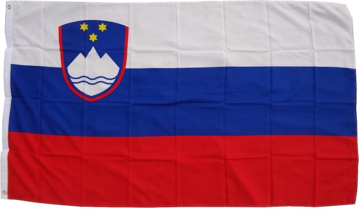 XXL Flag Slovenië 250 x 150 cm vlag met 3 oogjes 100 g/m² stofgewicht Hissflagge