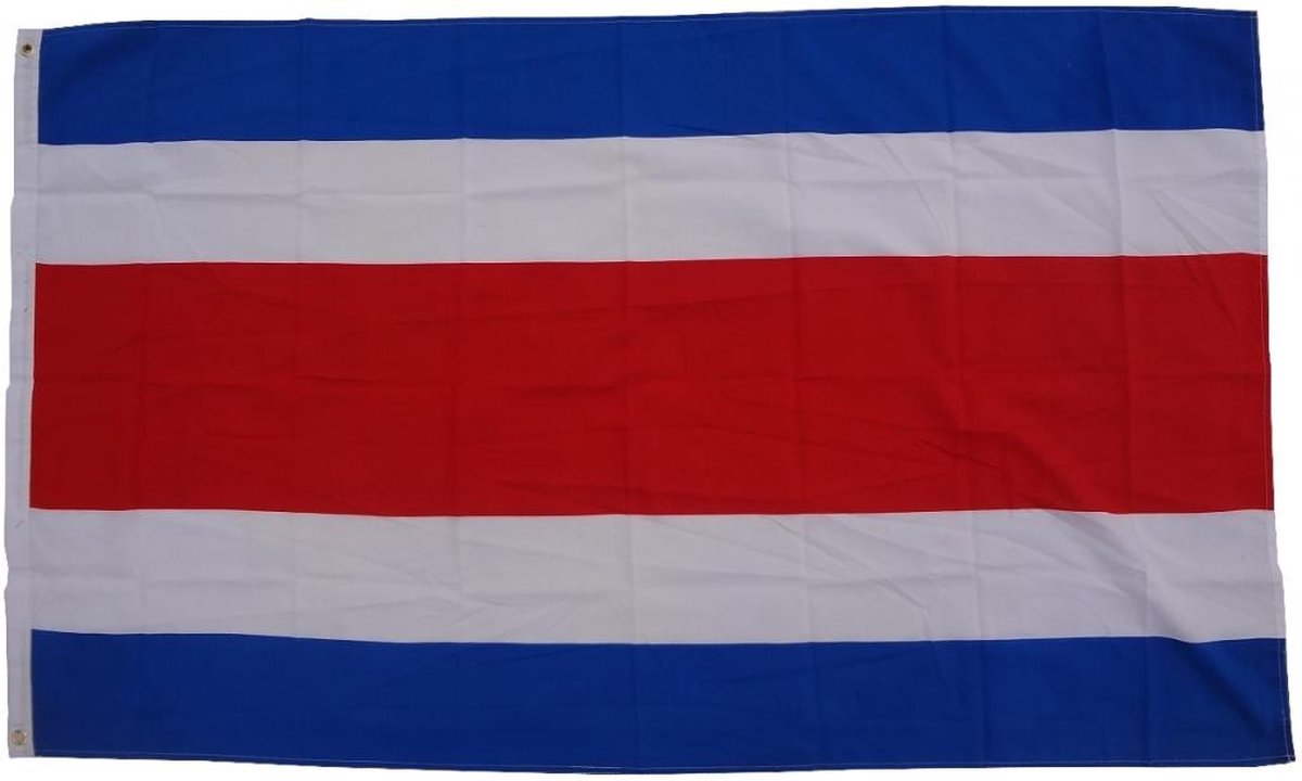 Xxl vlag costa rica 250 x 150 cm vlag met 3 oogjes 100 g/m² stofgewicht sissflagge