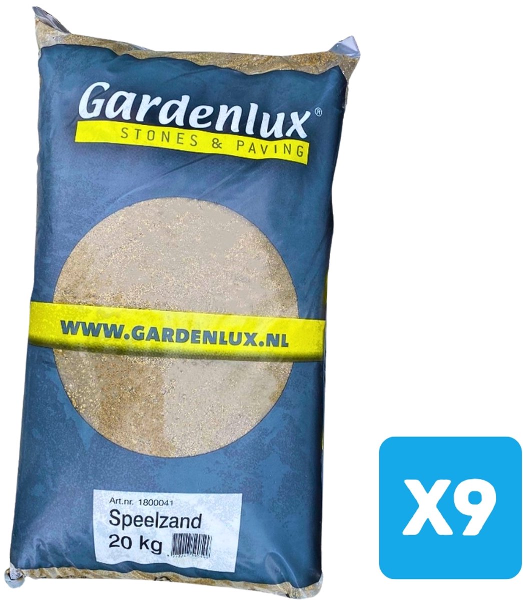   Speelzand -  bakzand voor Kinderen - Gecertificeerd - Voordeelverpakking 9 x 20 kg
