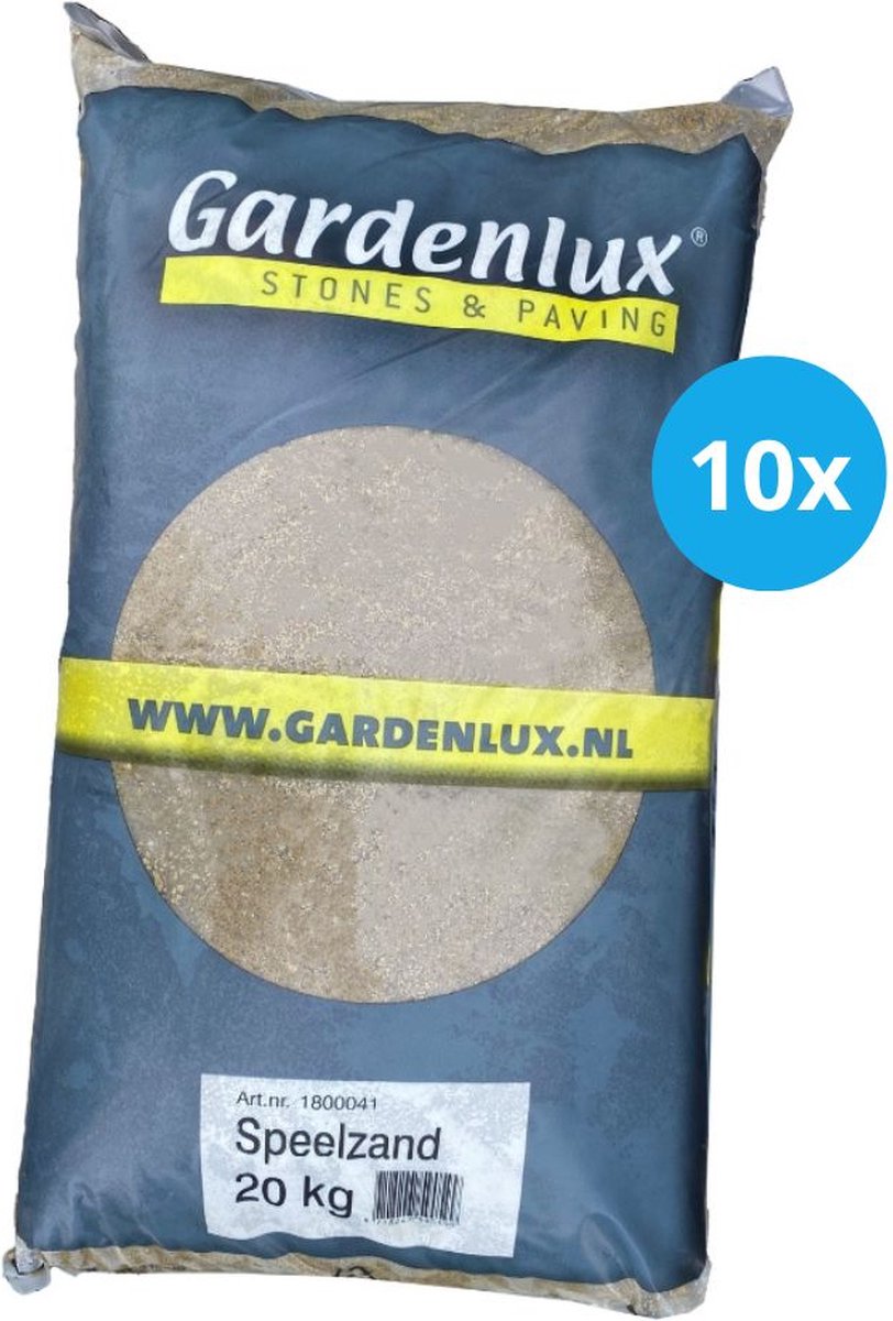   Speelzand - voor  bak - Gecertificeerd - Voordeelverpakking 10 x 20 kg