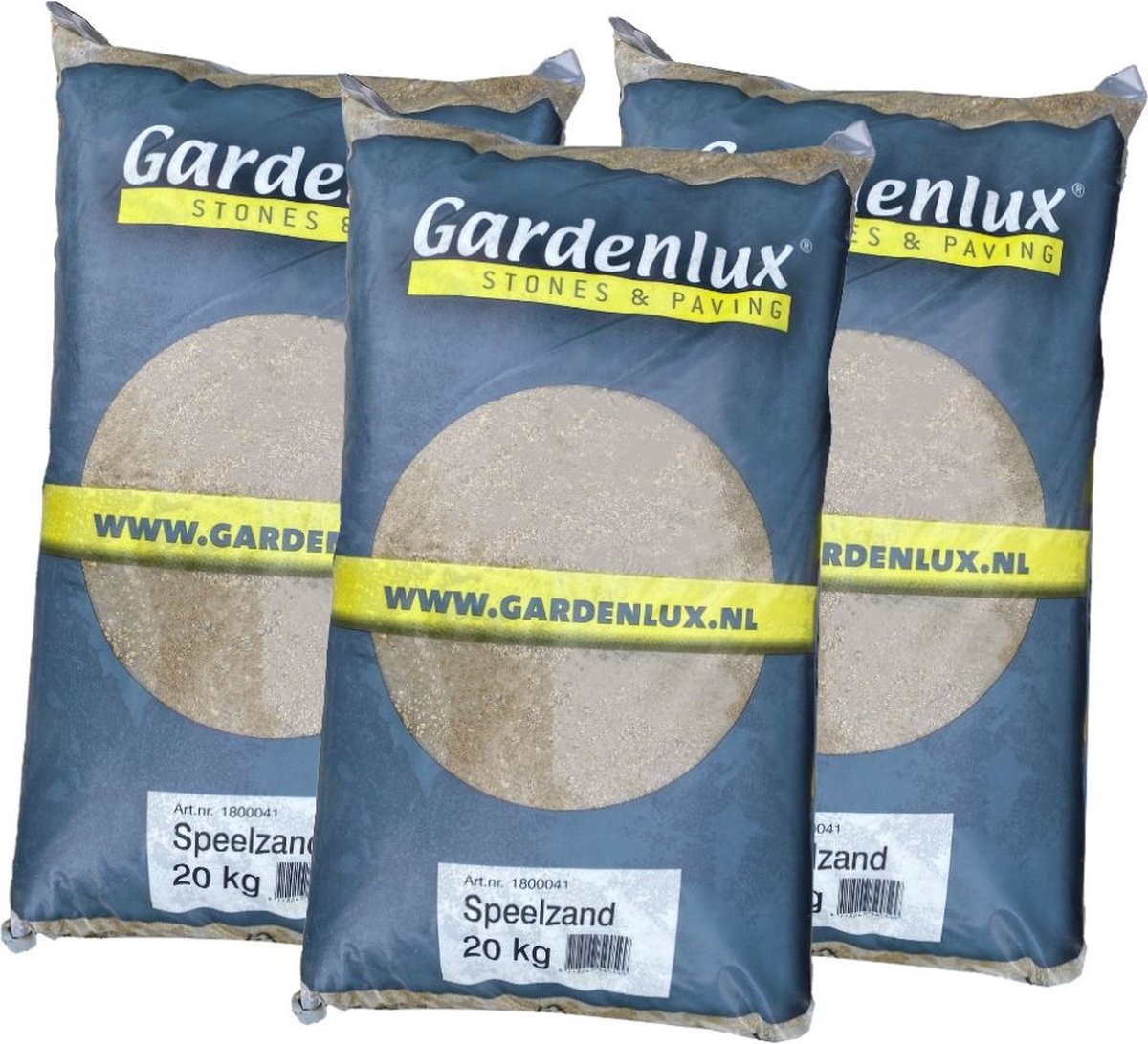   Speelzand - voor  bak - Gecertificeerd - Voordeelverpakking 3 x 20 kg