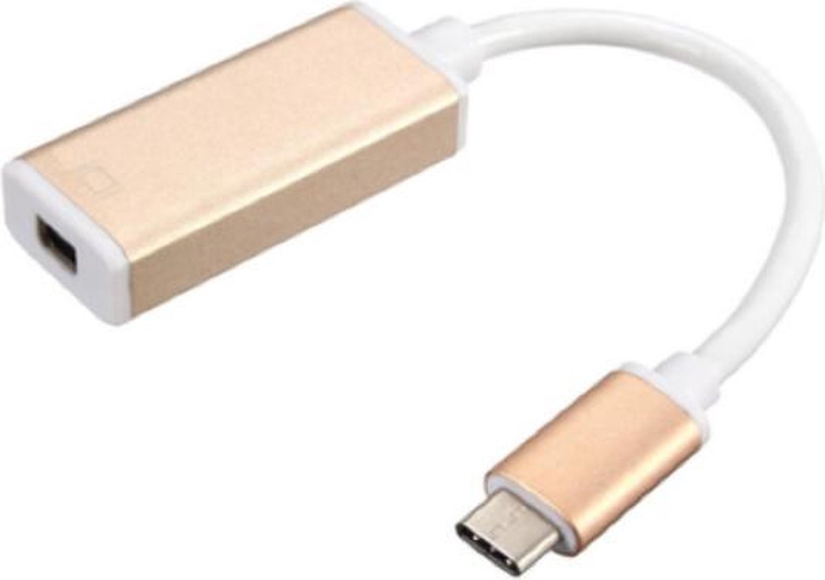 Garpex® USB 3.1 Type C naar Mini DisplayPort Adapter 1.8m Zwart