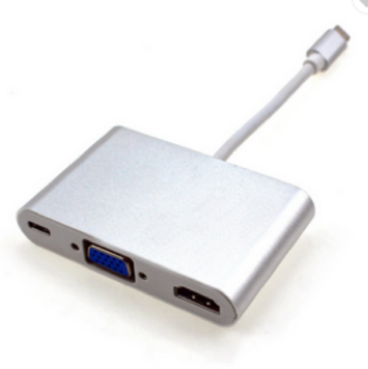 USB C naar HDMI, VGA en USB 3.0 Audio Hub 5-in-1 Converter