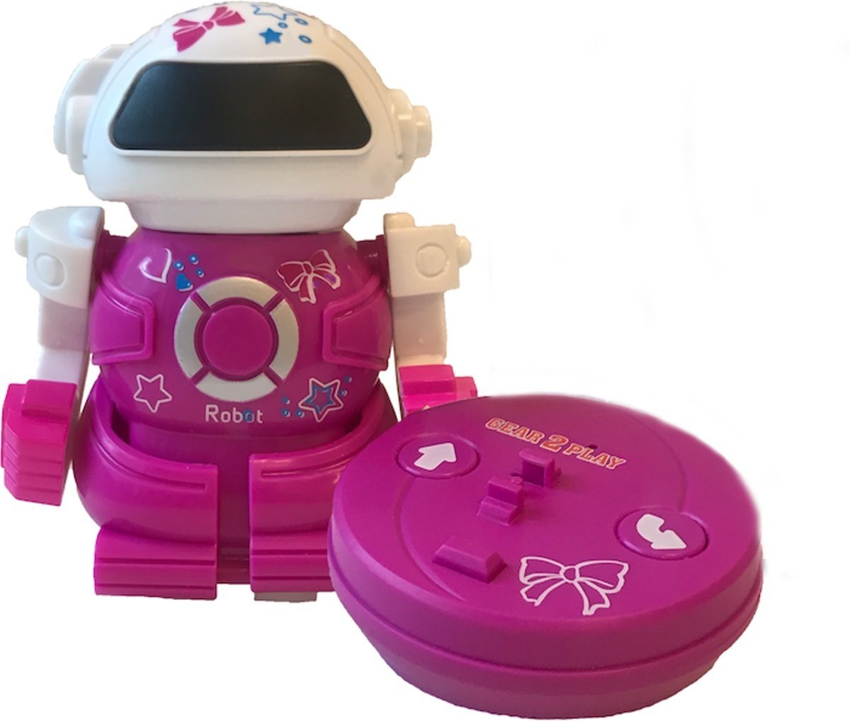 Gear2play Rc Robot Mini Bot Speelfiguur 10 Cm Roze In Blik