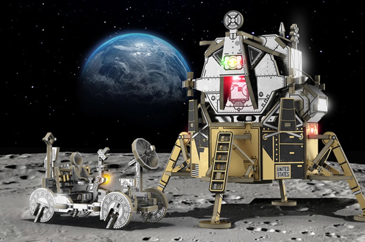 Geekclub - Nasa Collection - Apollo 11 & Moon Rover - excl. tools - Solderen - Electronica