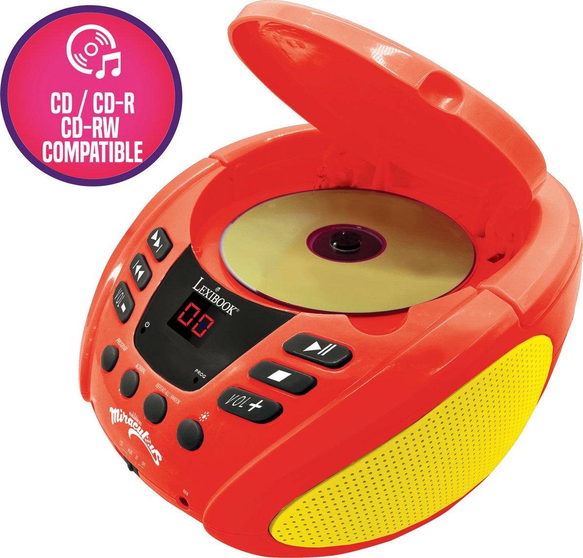 Miraculous Ladybug CD-speler met Bluetooth