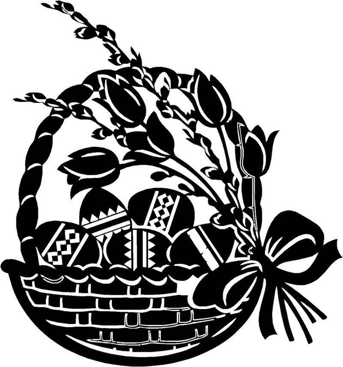 Raamsticker - Mand met eieren klein witte achtergrond