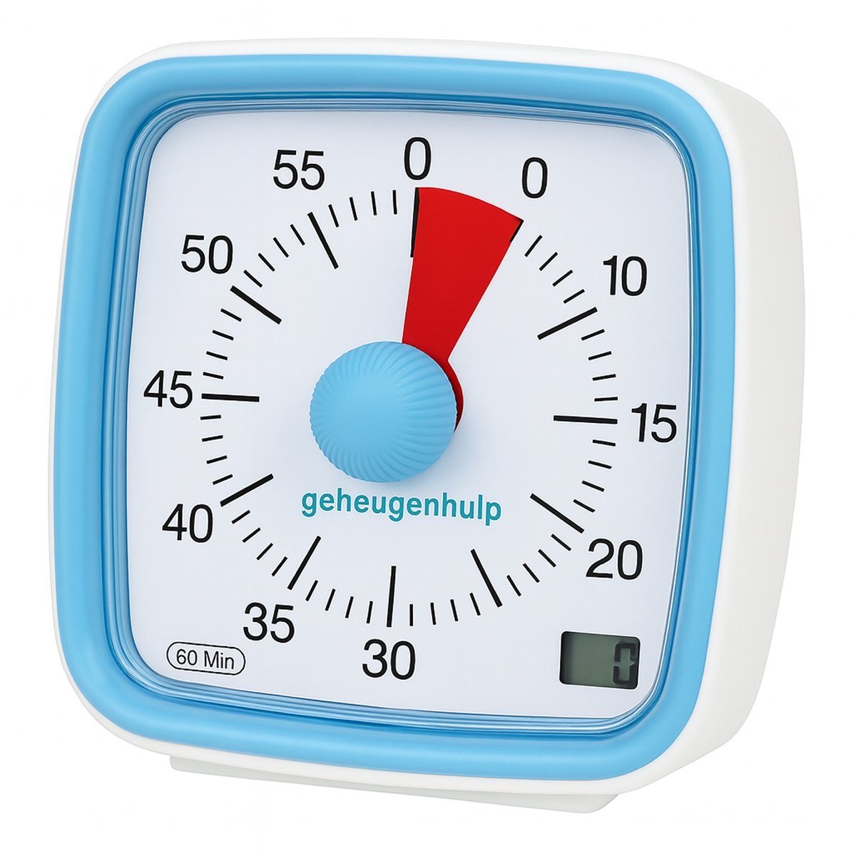 Visuele timer - kinderen - rode aftelschijf - Blauw -  