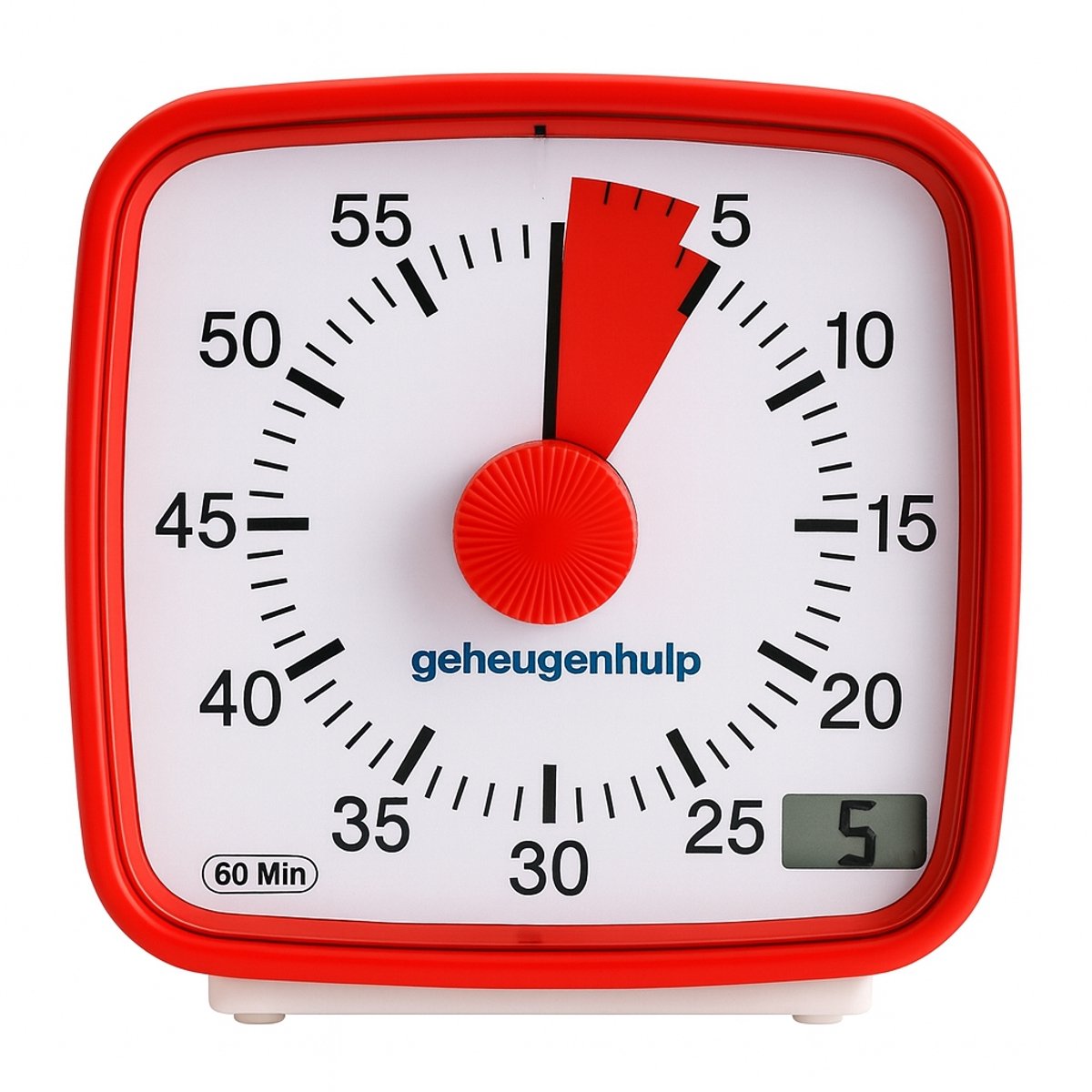 Visuele timer - kinderen - rode aftelschijf- Rood -  