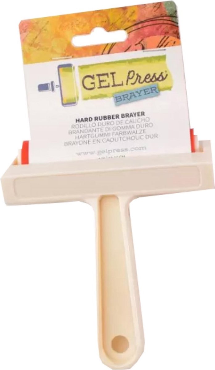 Gel Press Hard Rubberen Brayer 10 cm