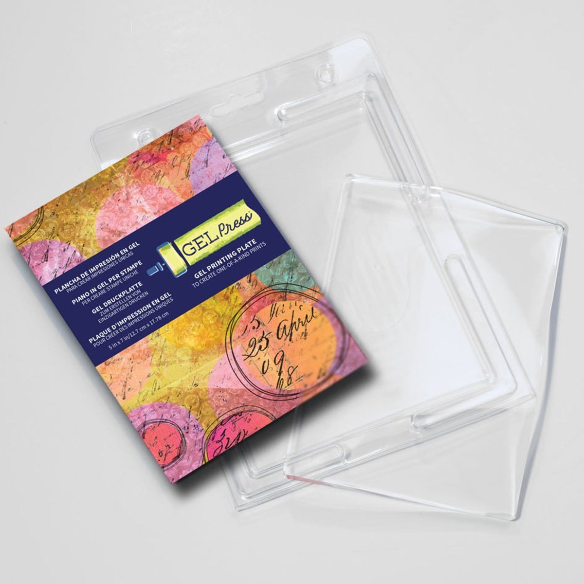 Gel Press Printing Plaat Rechthoek 13x18cm voor het Monoprinten van Kaarten en Scrapbook lay-outs