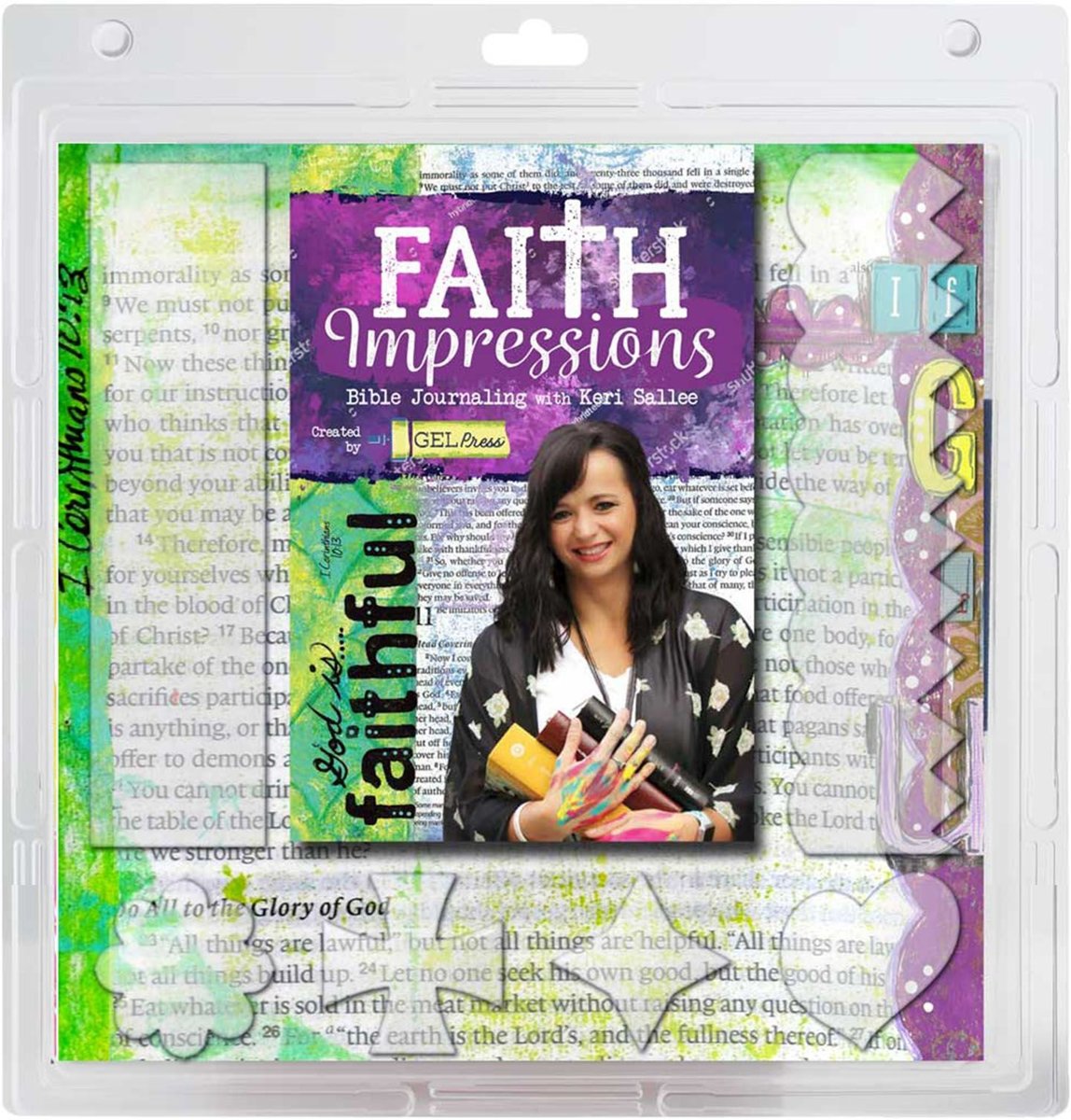 Gel Press Printing Platen Faith Set voor Bible Journaling