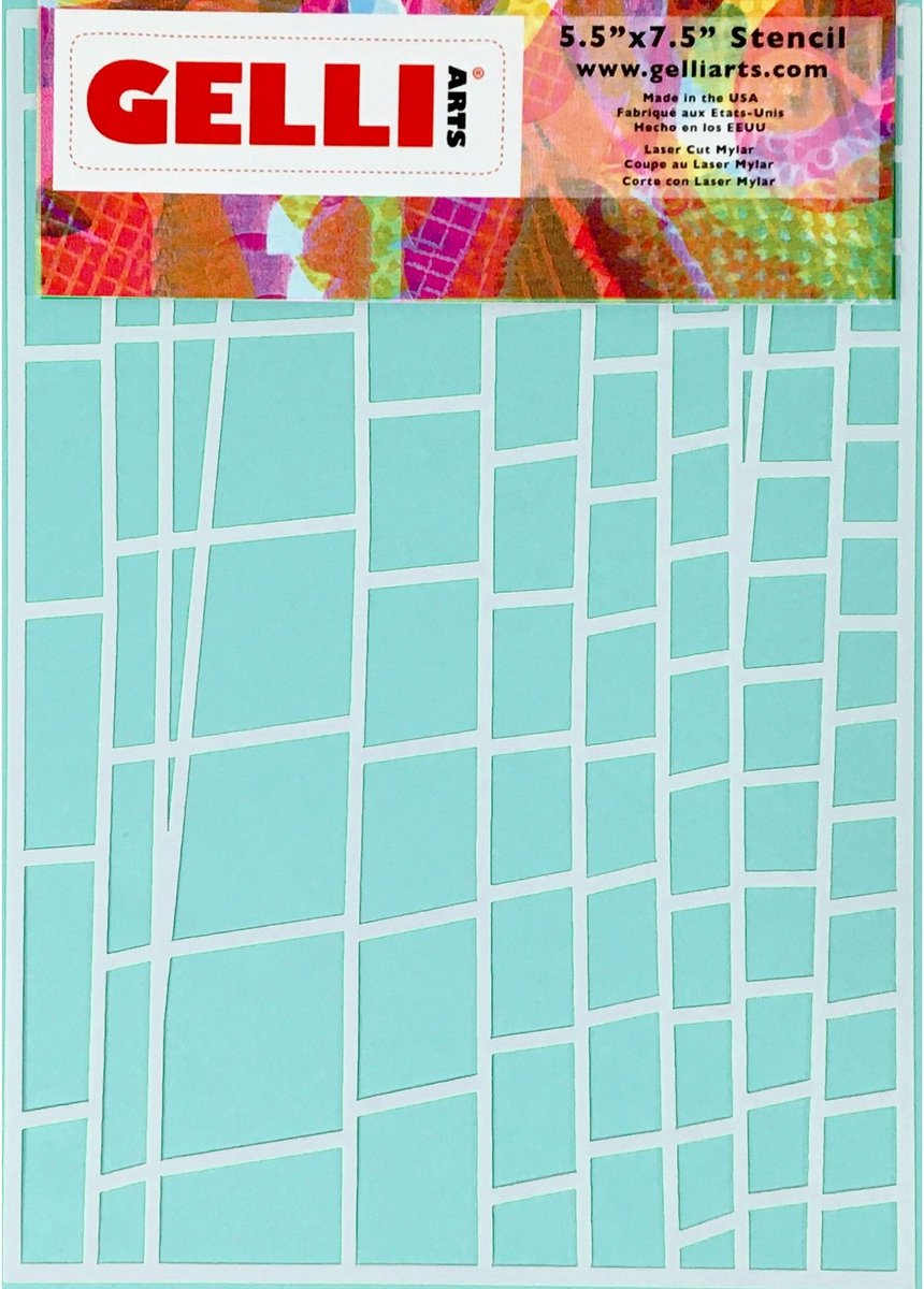 Gelli Arts Ladder Stencil 12.7x17.8cm