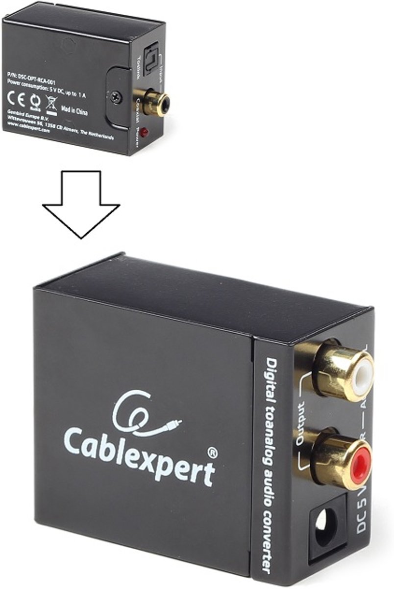 CablExpert DSC-OPT-RCA-001 - Converter OPT - RCA