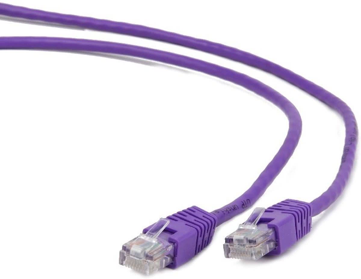 CablExpert PP6-1M/V - Netwerkkabel, FTP Cat6, paars