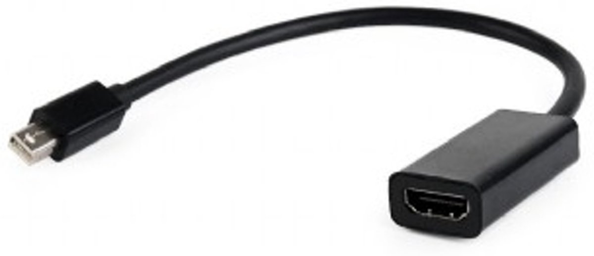 Gembird A-MDPM-HDMIF-02 Mini Displayport HDMI Zwart kabeladapter/verloopstukje