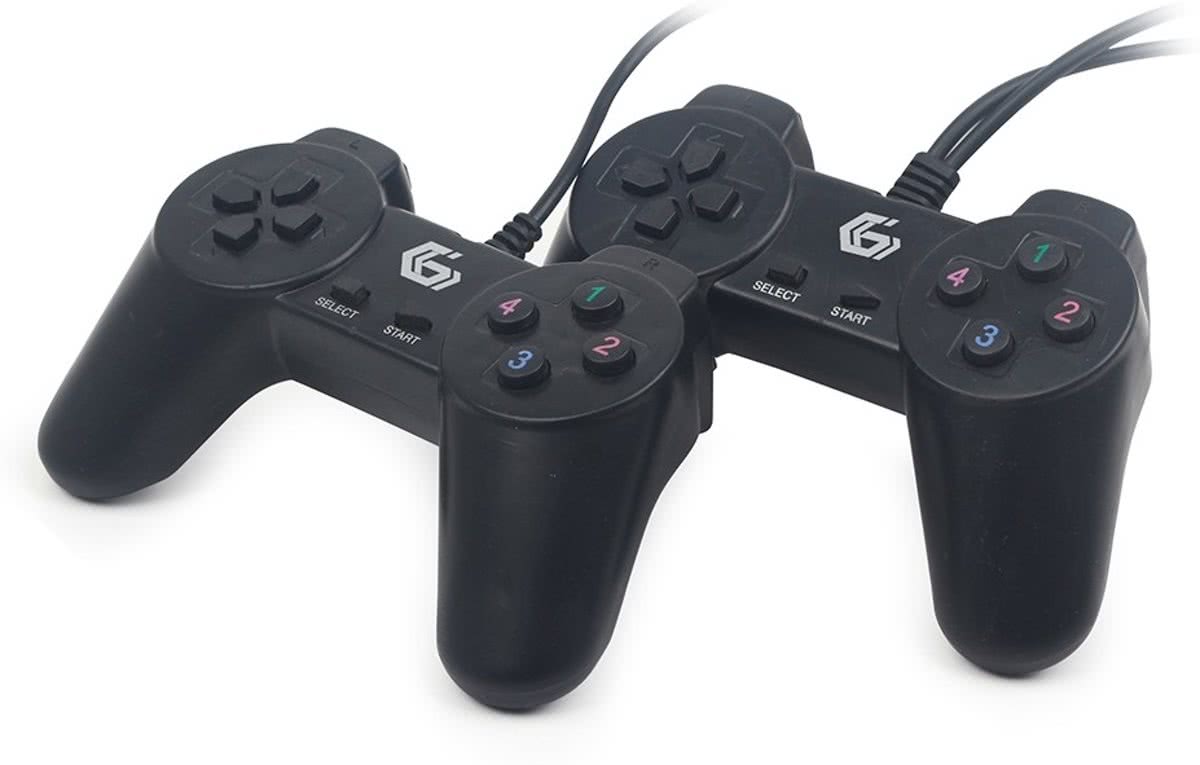 Gembird JPD-UB2-01 Gamepad PC Zwart game controller