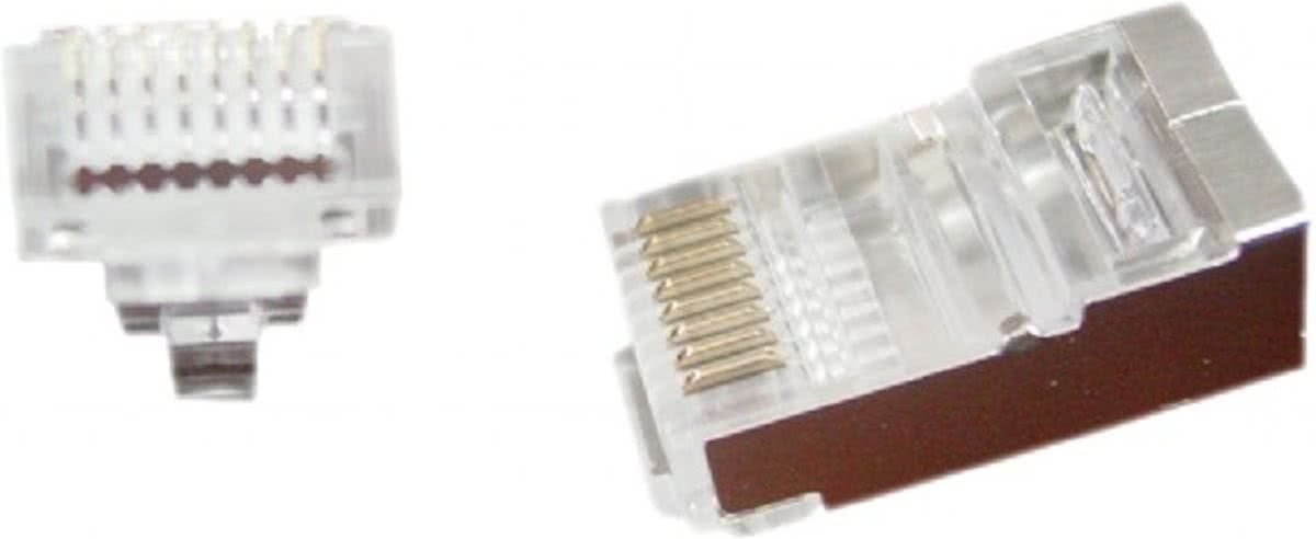 Gembird LC-PTF-01/10 RJ-45 Bruin, Zilver, Transparant kabel-connector