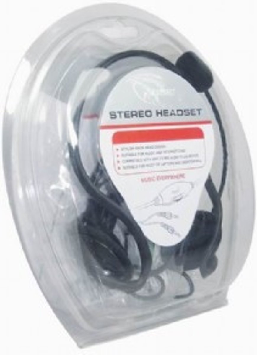 Gembird MHS-108 Stereofonisch Neckband Zwart hoofdtelefoon