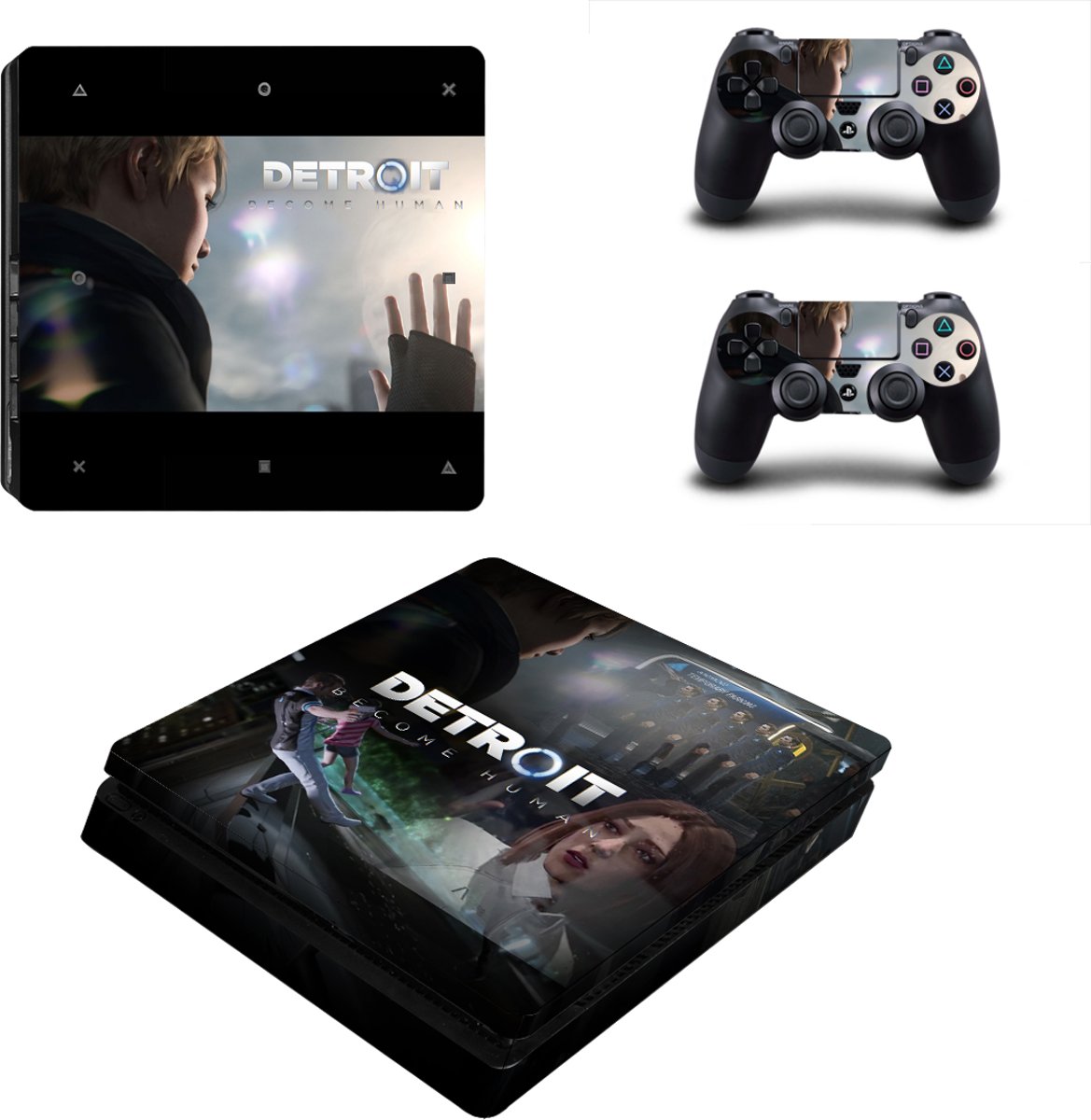 Detroit Become Human Skin Sticker - Playstation 4 Slim