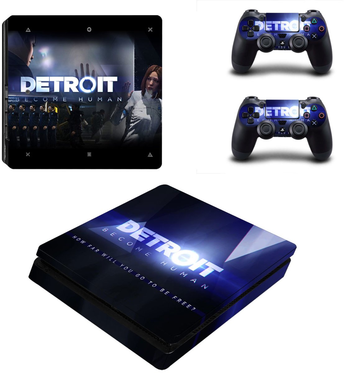 Detroit Become Human Skin Sticker - Playstation 4 Slim