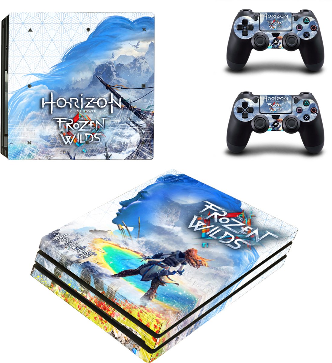 Horizon Zero Dawn Frozen Wilds Skin Sticker - Playstation 4 Pro