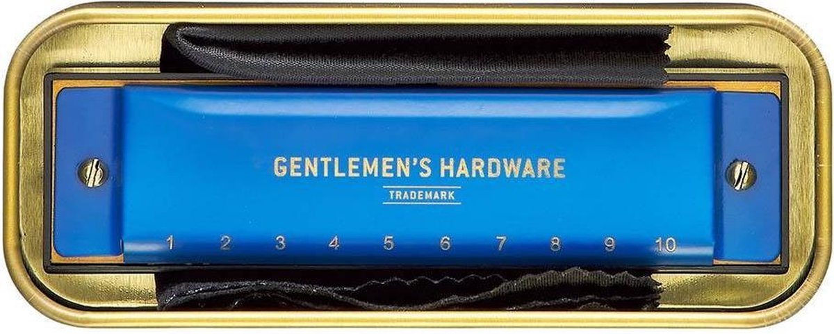  Mondharmonica Classic 10,2 Cm Staal Blauw