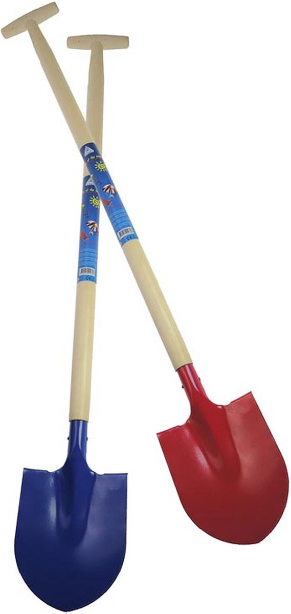 Kinderschep Metaal 90CM Blauw - Strandschep - Tuinschep - Strandspeelgoed - Zandspeelgoed - Schep voor Kinderen