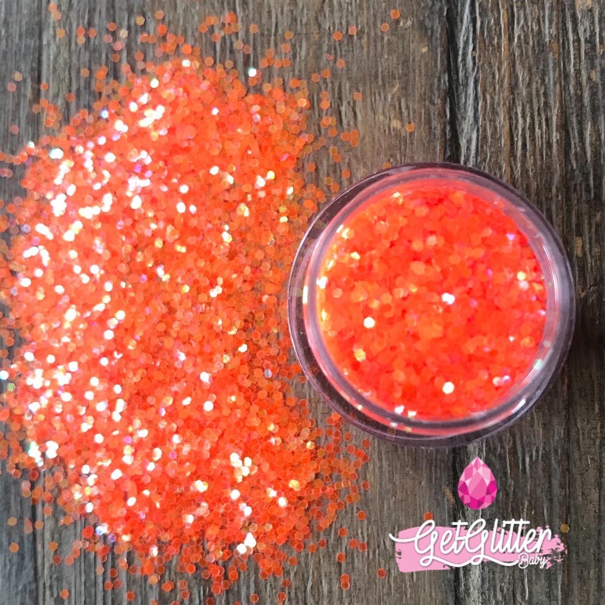 GetGlitterBaby® - Poeder Festival Glitters voor Lichaam en Gezicht Face Body Glitter - Oranje