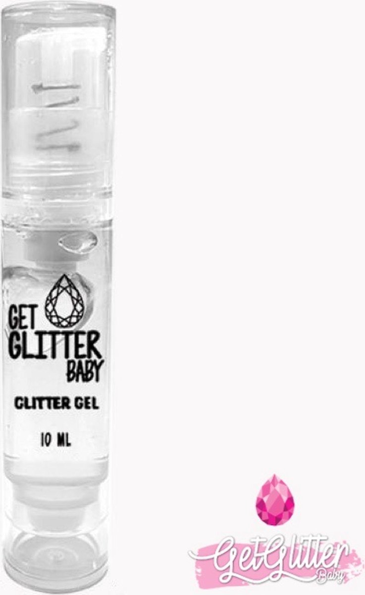 GetGlitterBaby® Chunky Festival Glitters Huid Lijm - Gezicht en Lichaam Glitterlijm - Face and Body Glitter Gel Glue Huidlijm met Pompje