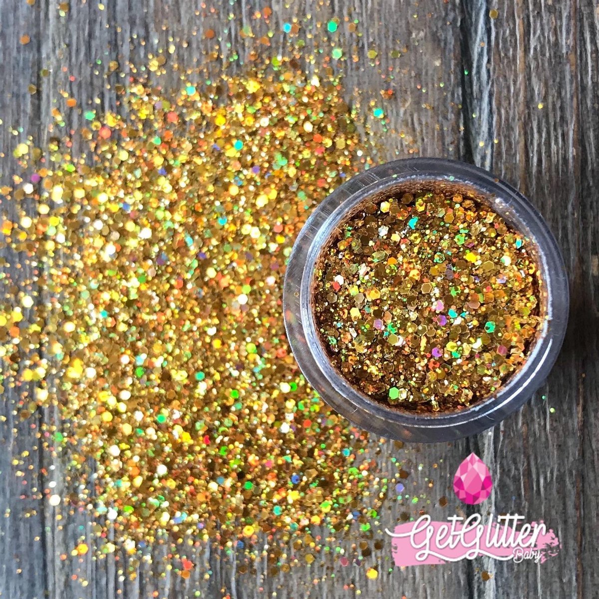 GetGlitterBaby® Poeder Festival Glitters voor Lichaam en Gezicht Face Body Glitter - Goud