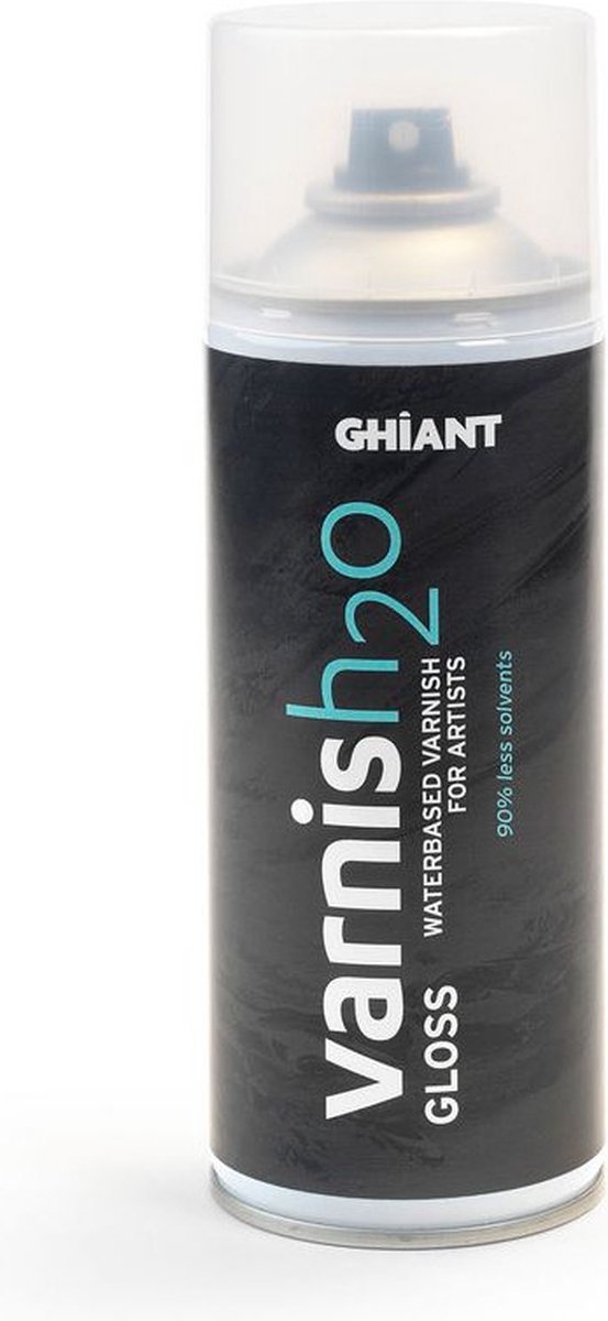 Ghiant H²O vernis - Watergebaseerde vernis - Glanzend - Spuitbus - 400ml