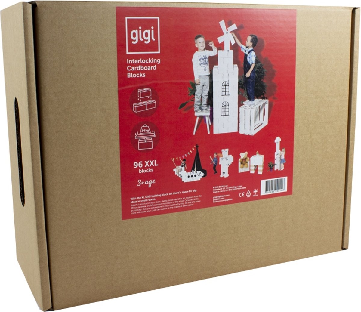 GIGI bloks G-9 96 stuks XL Wit! (limited edition)