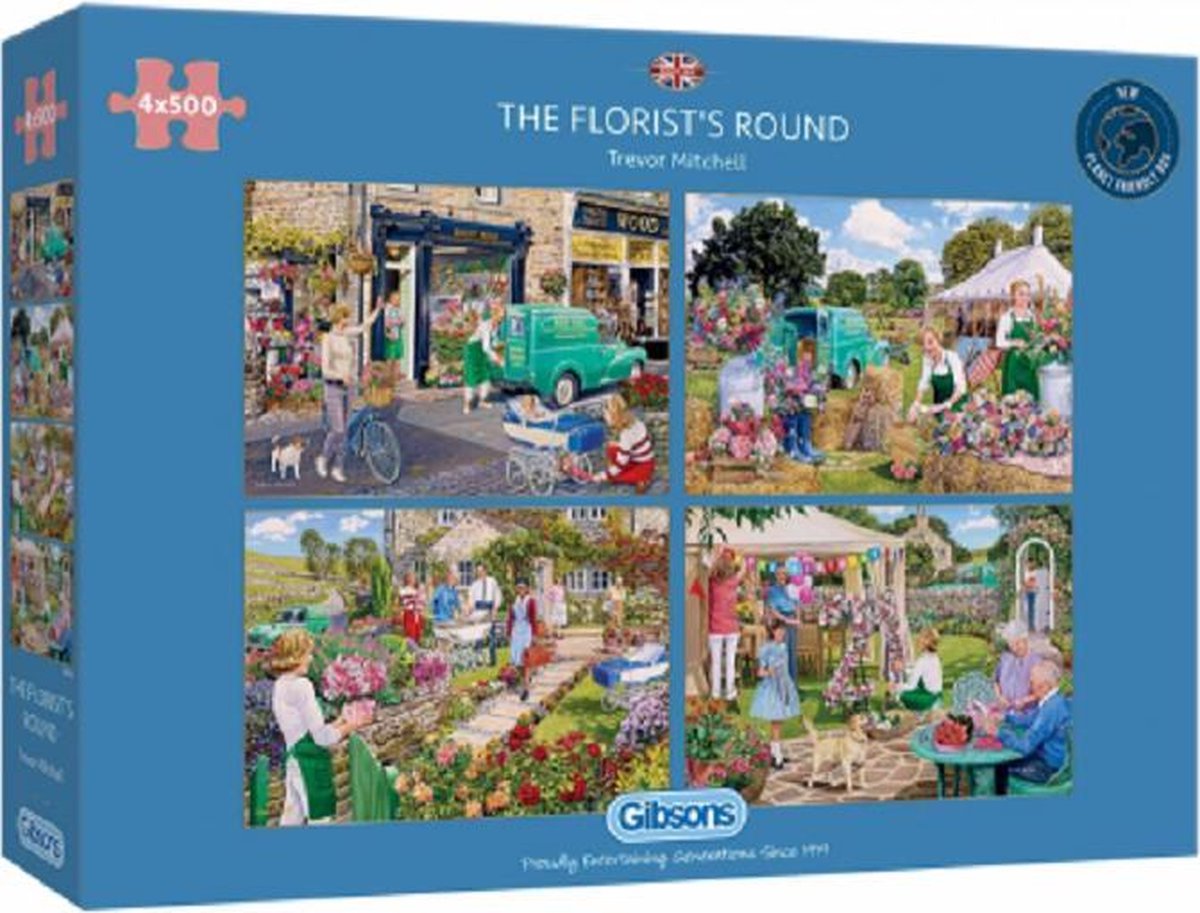 puzzel Gibsons The Florists Round (4x500)